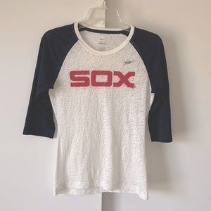 Nike Red Sox shirt. Super cute, very soft material, great fit.